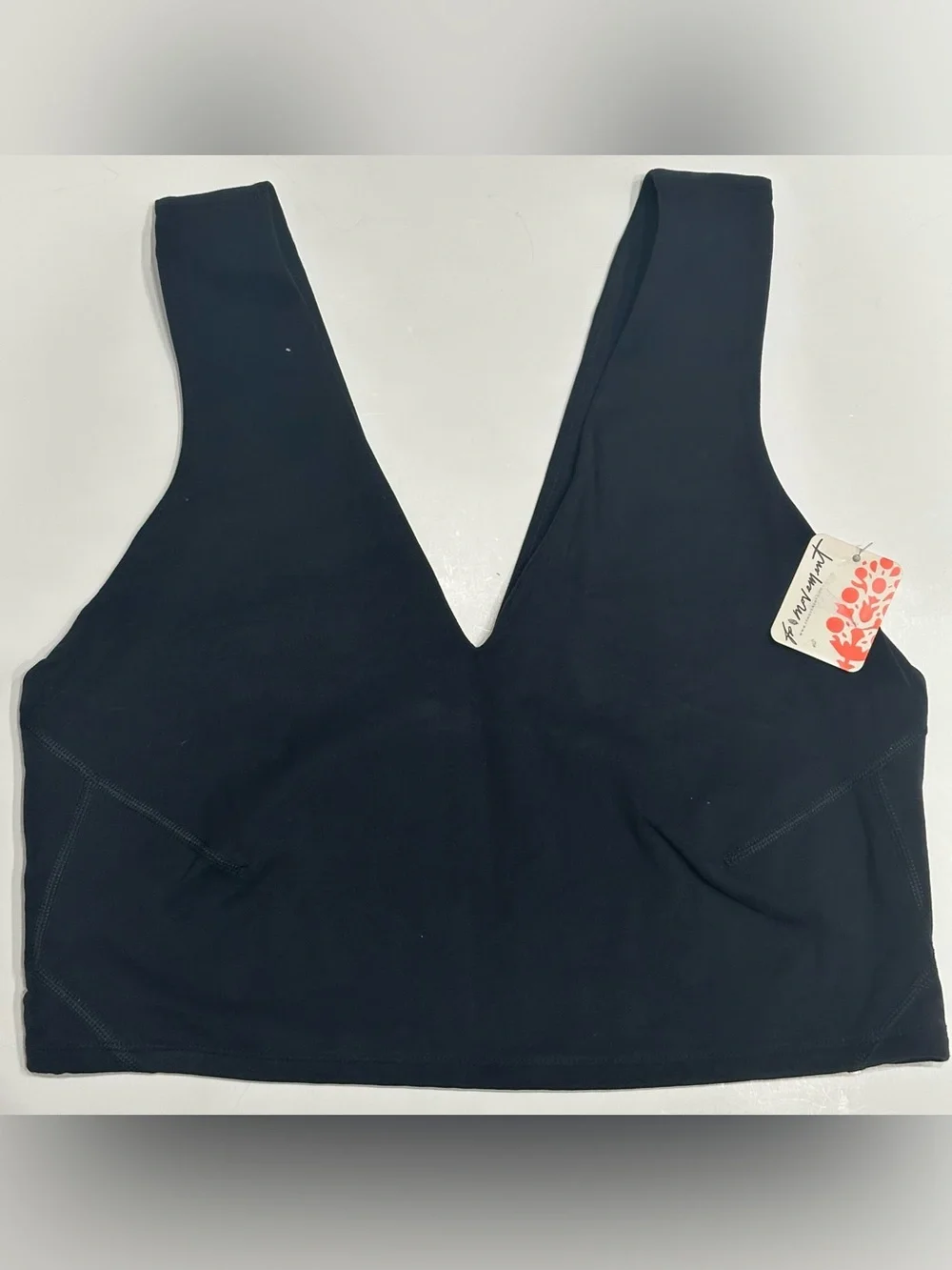 NEW, Free People FP Never Better Cropped Top Camisoles Black Size XL